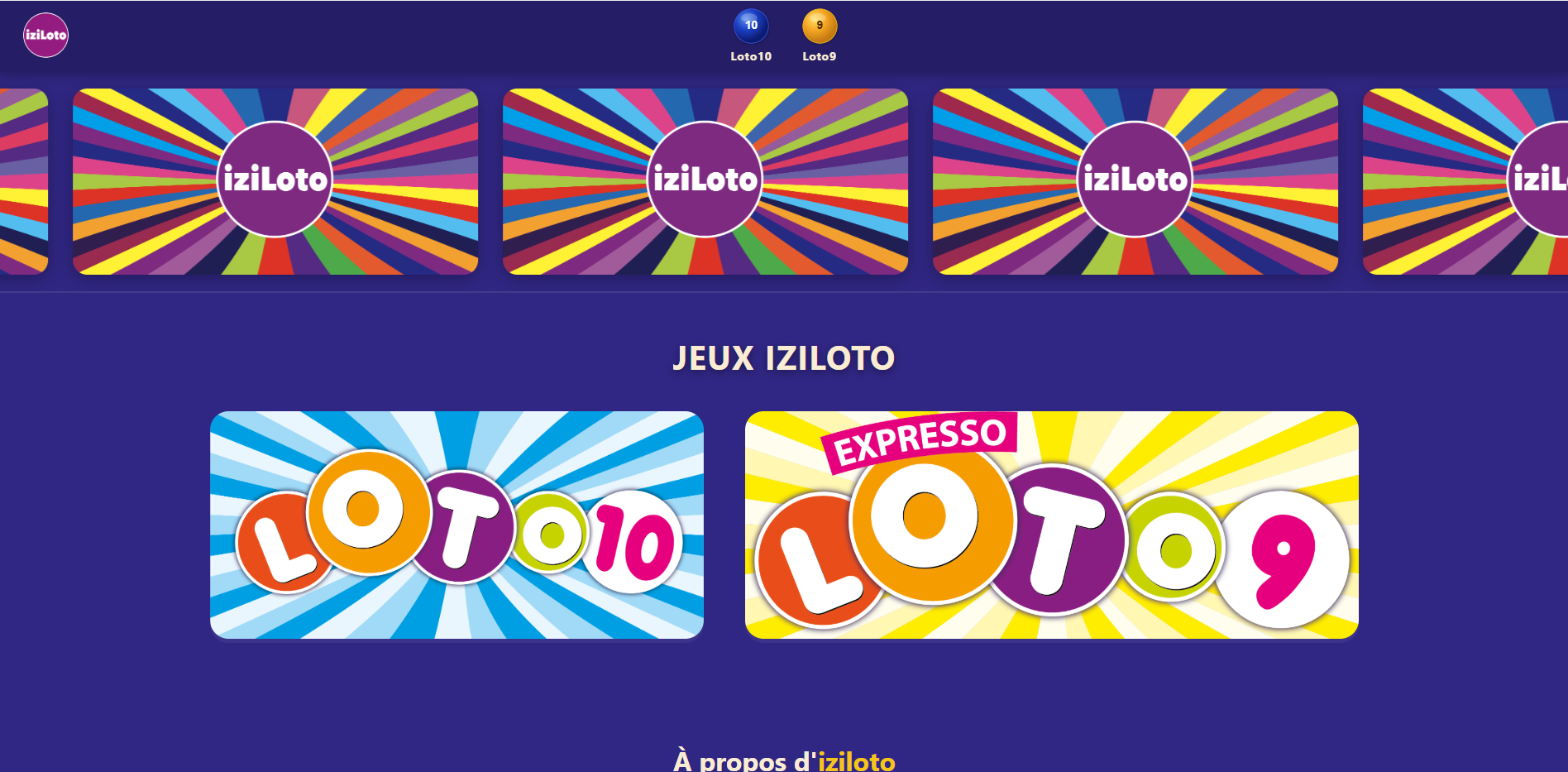 Interface IziLoto